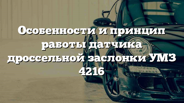 Особенности и принцип работы датчика дроссельной заслонки УМЗ 4216